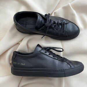 Common Projects Achilles Low Sneakers in Black, size 39